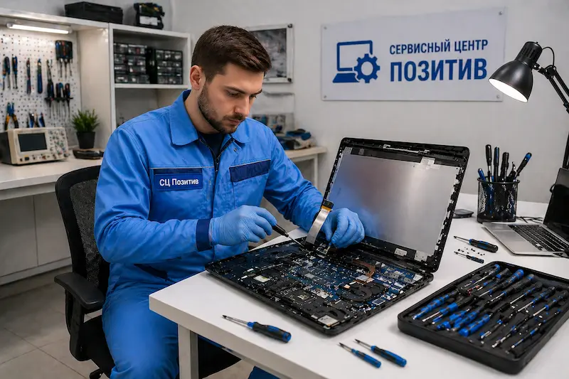 Замена шлейфа матрицы ноутбука в Тюмени