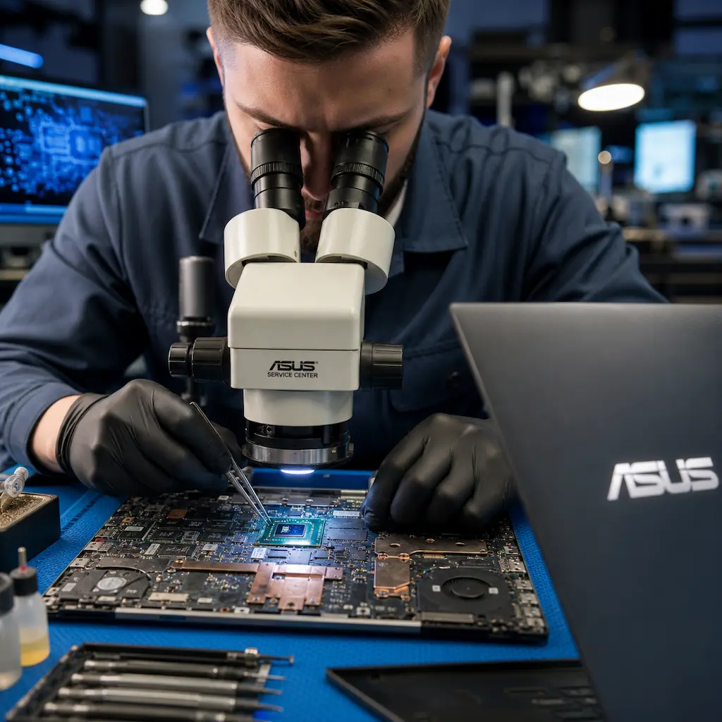Замена видеокарты ноутбука Asus в Тюмени