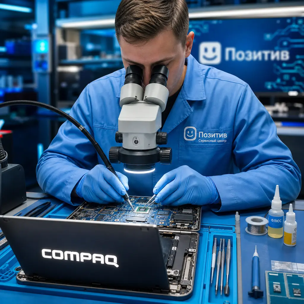 Замена видеокарты ноутбука Compaq в Тюмени