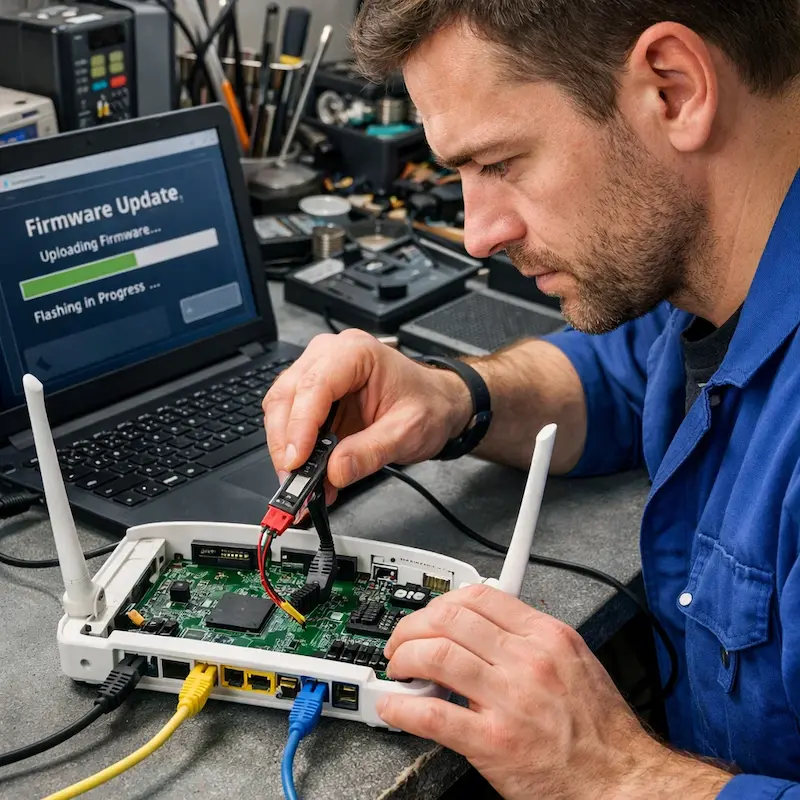 Обновление прошивки роутера в Тюмени