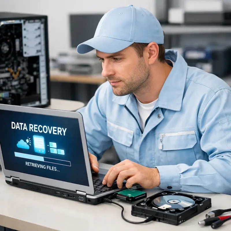 Восстановление данных и файлов в Тюмени