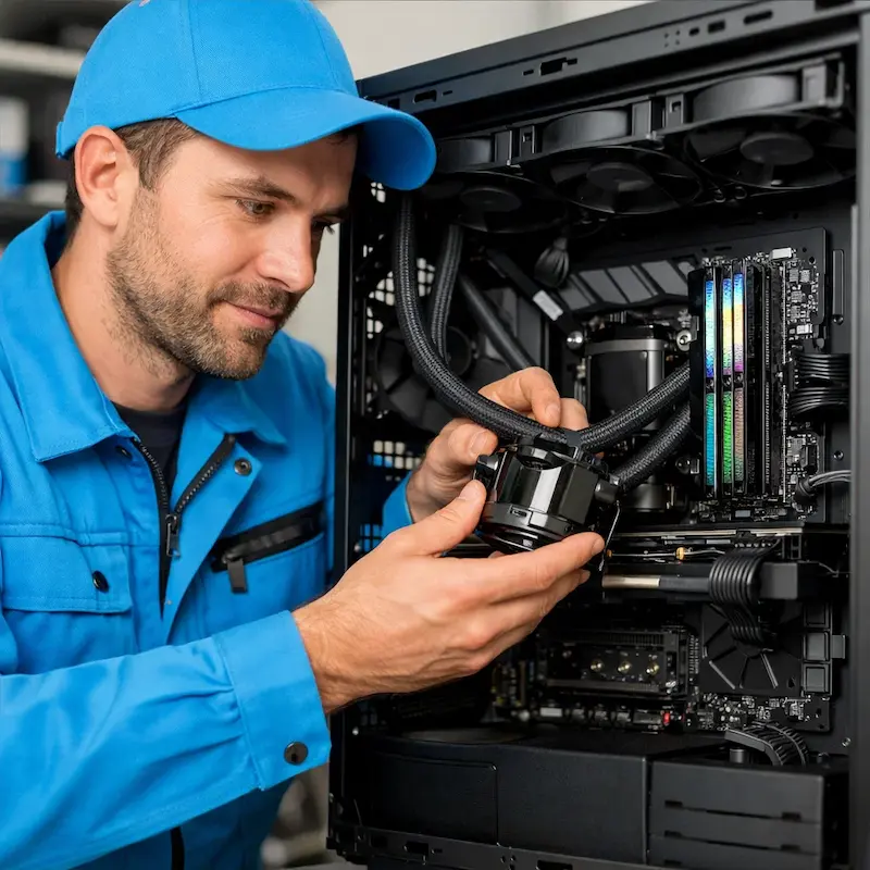 Установка СЖО на ПК в Тюмени