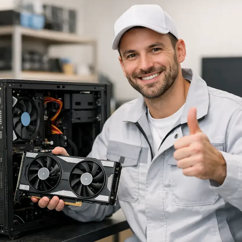 установка видеокарты на ПК в Тюмени