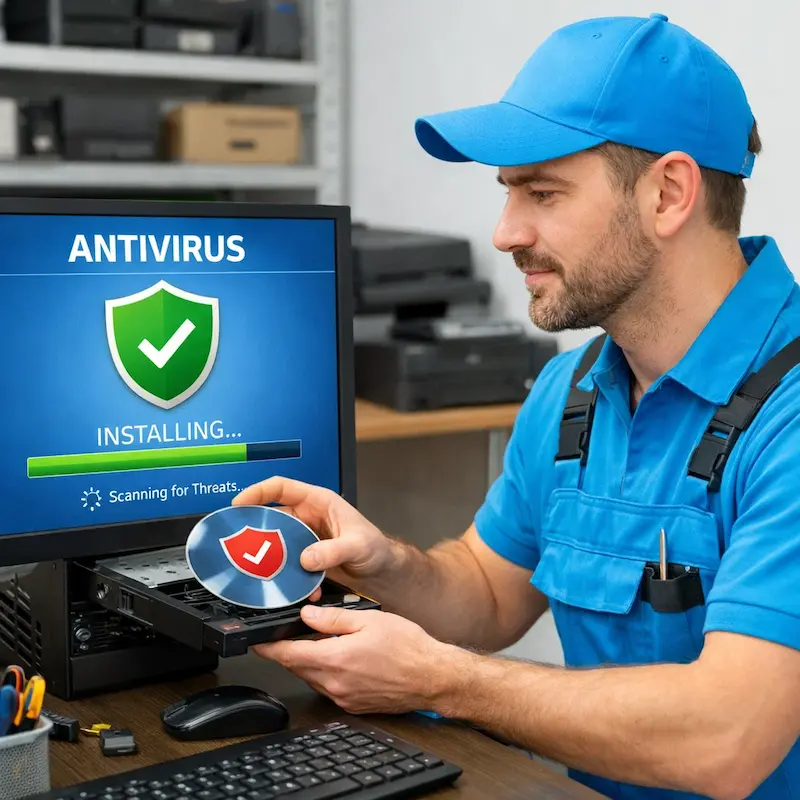 Установка антивируса в Тюмени на дому