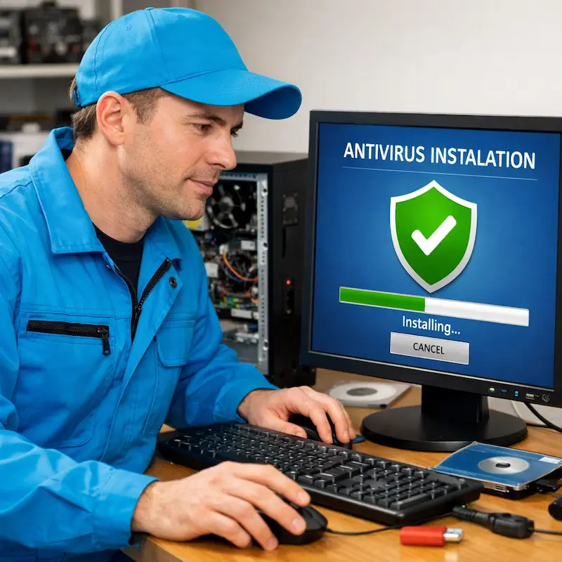 Установка антивируса на ноутбук в Тюмени